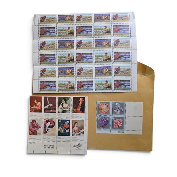 Assorted Vintage Canadian Postage Stamp Sheets & Collectibles