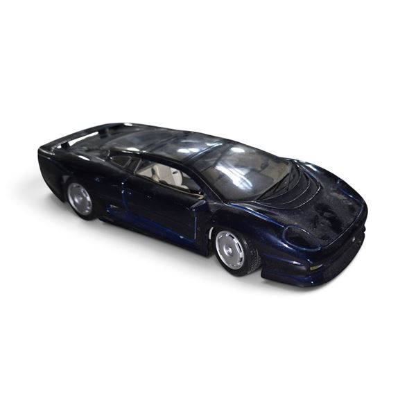 Blue Diecast Model Sports Car with Opening Doors & Hood