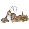 Image 1 : Handcrafted Wooden Motorcycle Sculpture