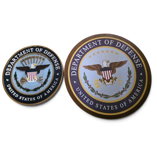 2-Pcs Department of Defence Movie Set Prop
