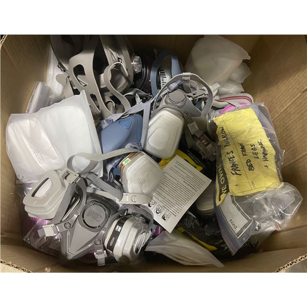 Box of Half-Face Respirators and New Filters - From Movie Set