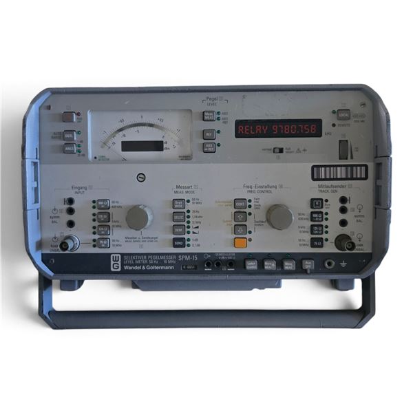 Wandel & Goltermann SPM-15 Selective Level Meter & Tracking Generator