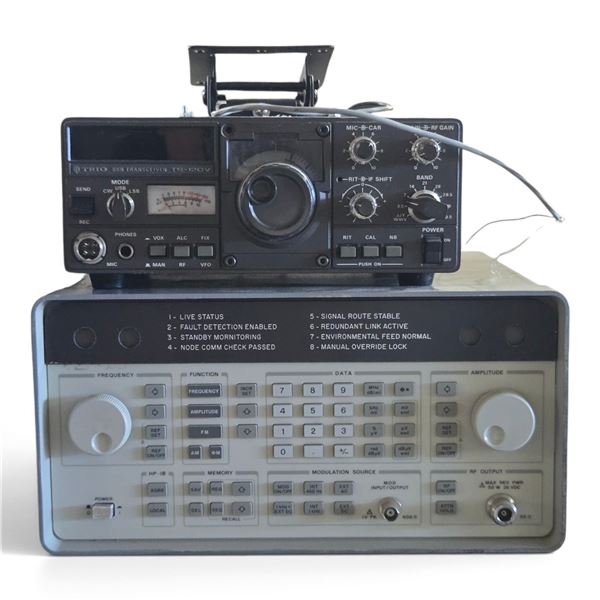 TRIO TS-120V SSB Transceiver & HP-IB Data Signal Generator