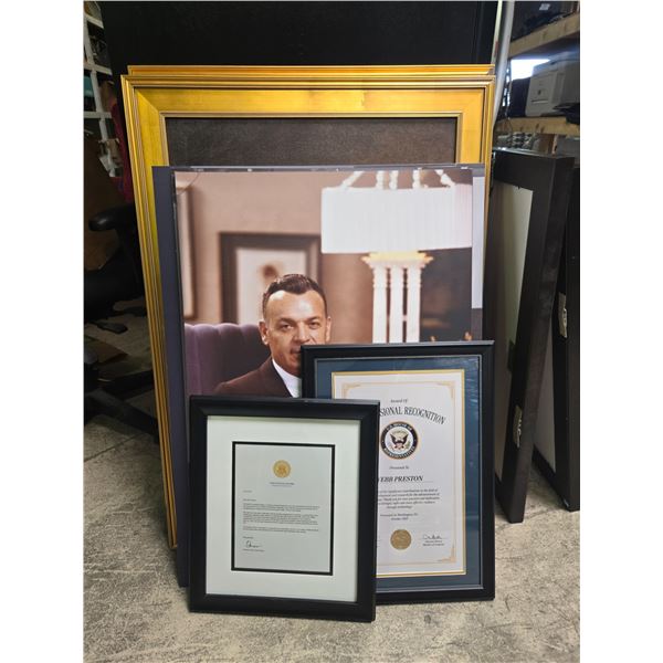 Group of Set Dec White House Letters and Government/Military Themed Prints