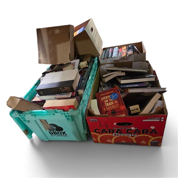 3 Boxes of Assorted Fiction & Non-Fiction Books