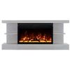 Image 1 : J&R Home Products Decor Series 58" Floating Electric Fireplace Mantel