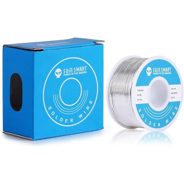 BNIB Sainsmart 100gr Solder Wire, 0.6mm - approx. 20 pcs, Total R.V. $400