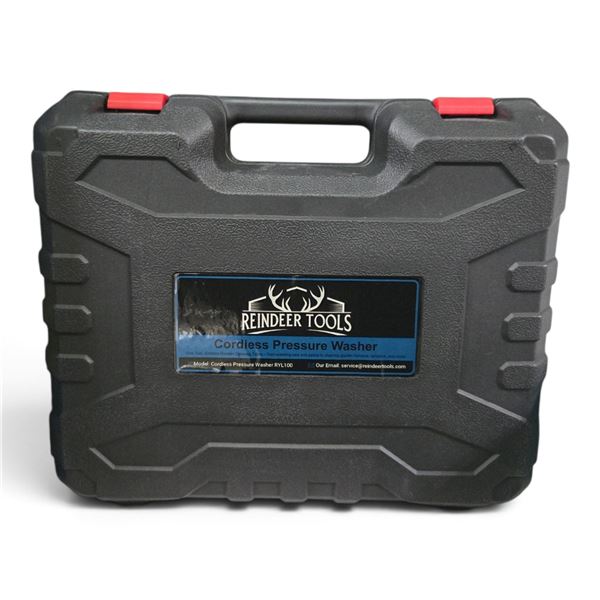 Open Box Reindeer Tool Black Cordless High Pressure Washer - Model RYL-101