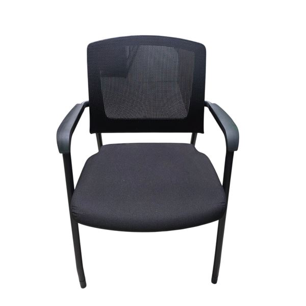 Set of 8 Assorted Black Office Chairs