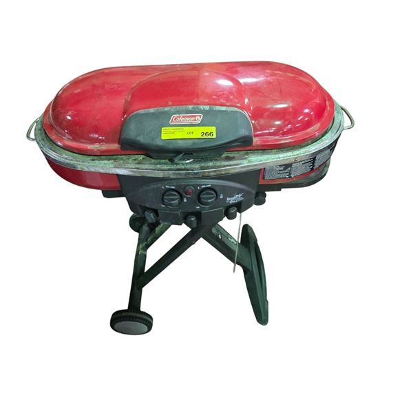 Red Coleman RoadTrip Grill barbecue