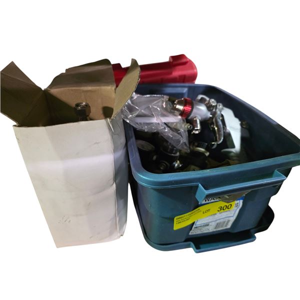 Air Regulator, Spray Gun & assorted Pneumatic Painting Accessories