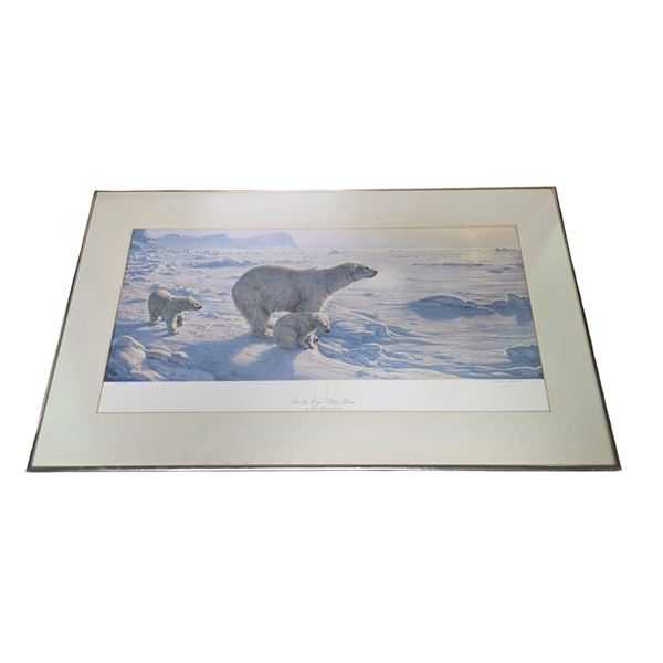 Framed Prints "On the Edge - Polar Bears" Signed and Numbered Print by Lee Kromschroeder, 217/1200, 