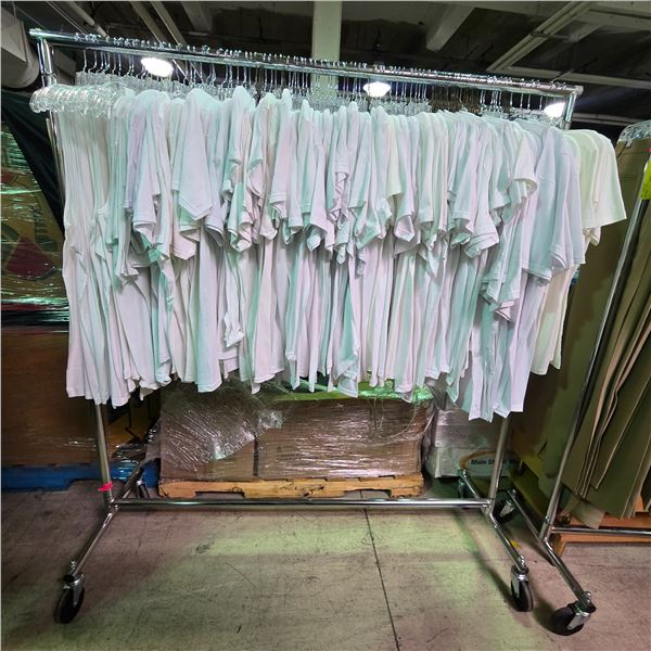 "Trinity" Movie Set Wardrobe Rack - (249) Doctor Costumes for Actor Babak Haleky (Rack not inlcuded)