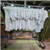 Image 1 : "Trinity" Movie Set Wardrobe Rack - (249) Doctor Costumes for Actor Babak Haleky (Rack not inlcuded)