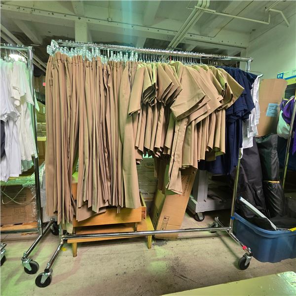 "Trinity" Movie Set Wardrobe Rack Including Camp David Presidential Retreat & Naval Uniforms (Rack n