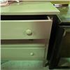 Image 2 : 3-Drawer Dresser (H32" x W34") with Pink Lamp