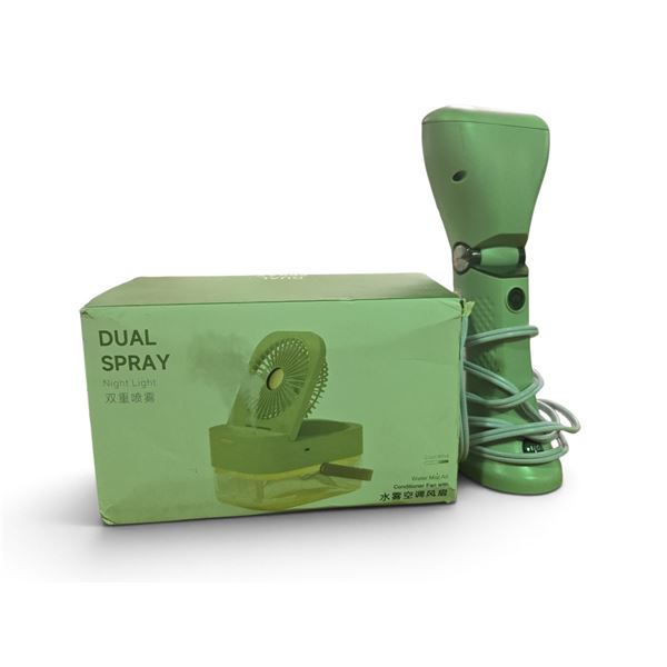 Dual Spray Water Mist Air Conditioner Fan and Conair ExtremeSteam Travel Garment Steamer (GSC24C)