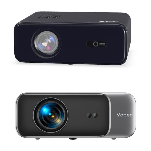 Group of 2 - Open Box WIMUS P62 & Yaber Y9 Projectors