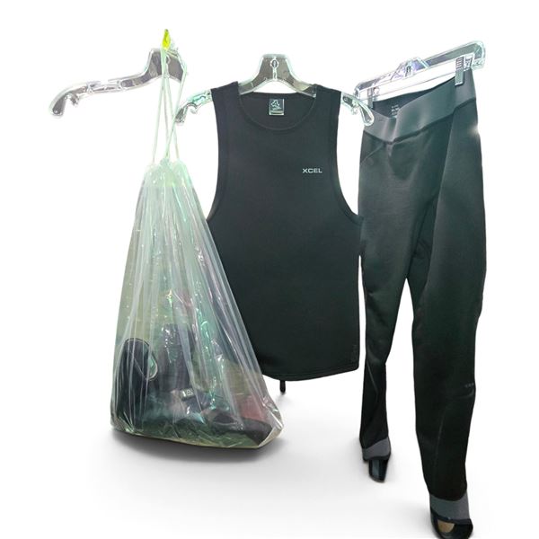 XCEL Axis Pullover 2/1mm Neoprene Vest (M) & Legging (ML) Set, w/ Boots (13) - R.V. $329.99