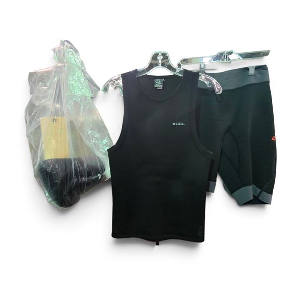 XCEL Axis Pullover 2/1mm Neoprene Vest (M) & Legging (M/M) Set, w/ Boots (L) - R.V. $329.99