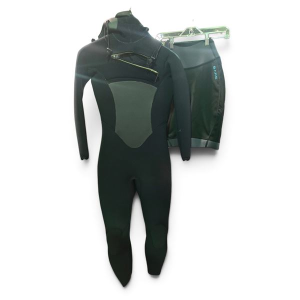 XCEL Black Full-Body Neoprene Diving 6/5mm Wetsuit Set, w/ Short (6) - Size M (Men), R.V. $620.99