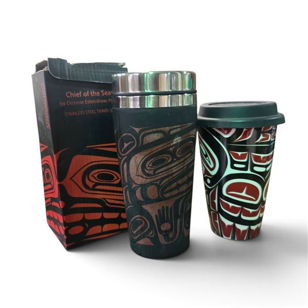 Native art coffee mugs