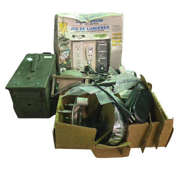 Remote control power bars, ammo can & lights