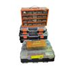 Image 1 : Plastic organizer boxes w/ electrical connectors