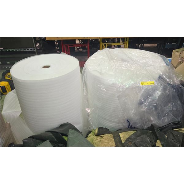 x2 Rolls of packing Styrofoam