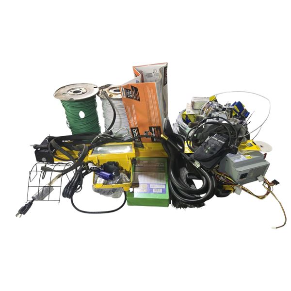 Misc. constructions materials including wire, hoses, fittings, etc.