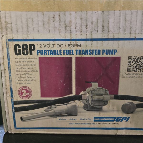 GPI portable G8P fuel transfer pump (12v)