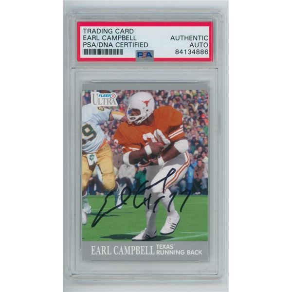 2013 Fleer Ultra Earl Campbell Autograph PSA