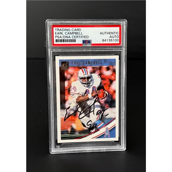 2018 Donruss Earl Campbell Autograph PSA