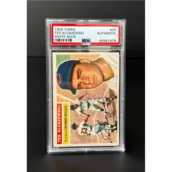 1956 Topps Ted Kluszewski White Back #25 PSA