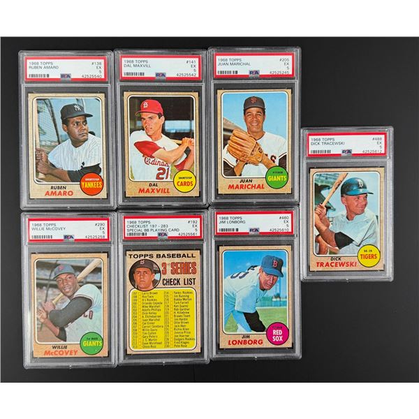 PSA Graded 1968 Topps Baseball Card Collection
