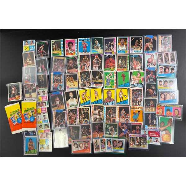 Collection of 1970s 1980s Basketball Cards