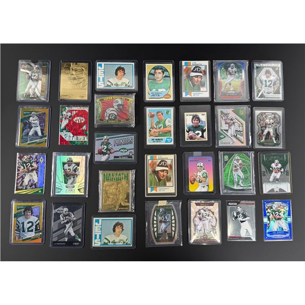 Collection of Joe Namath Football Cards