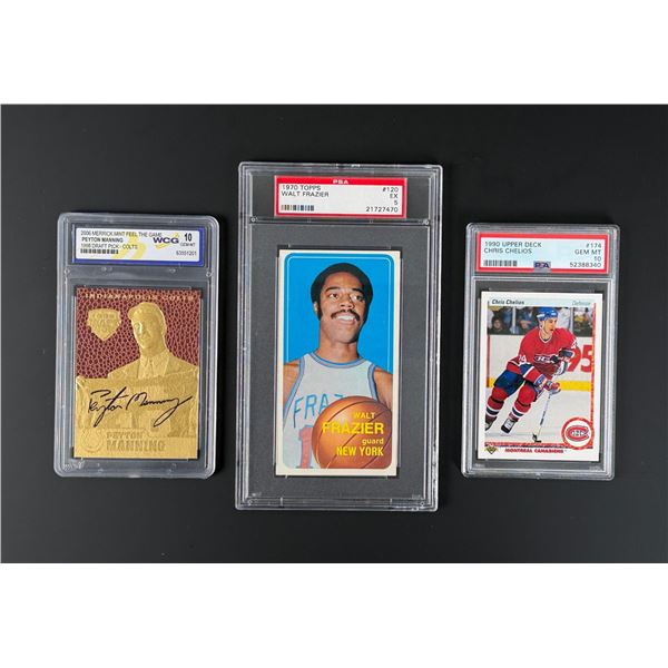 Collection of Graded NFL NBA NHL Cards