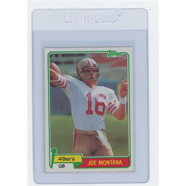1981 Topps Joe Montana Rookie Card