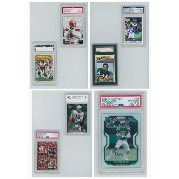 Collection of Graded Football Cards