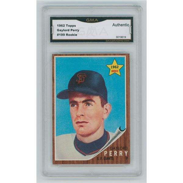1962 Topps Gaylord Perry #199 Rookie Card
