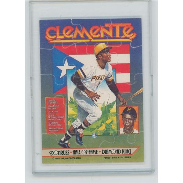 1987 Donruss Diamond Kings Roberto Clemente Puzzle