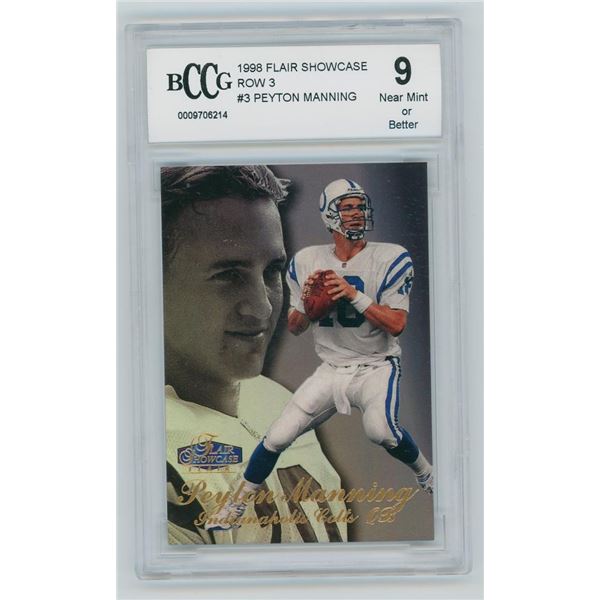 1998 Flair Showcase Row 3 Peyton Manning BCCG 9