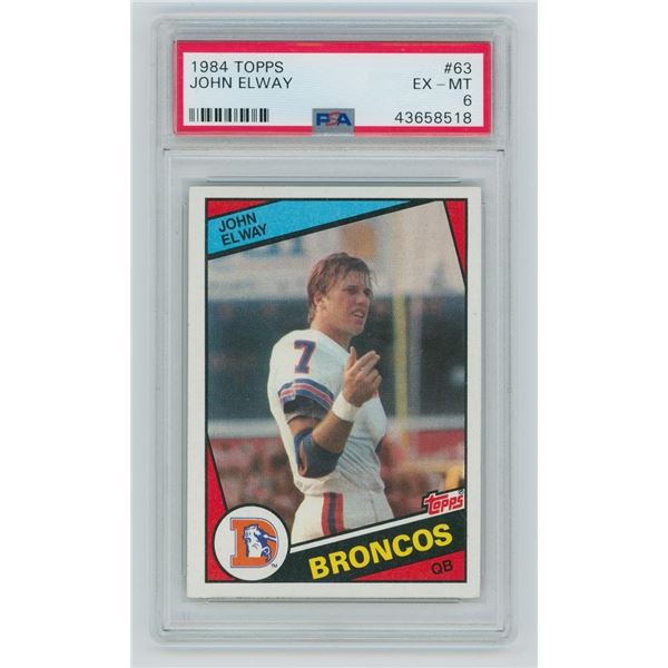 1984 Topps John Elway #63 PSA 6