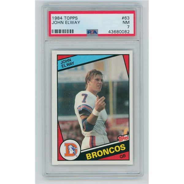 1984 Topps John Elway #63 PSA 6
