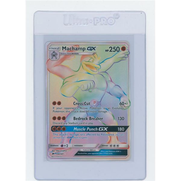 2017 Pokemon Sun & Moon Burning Shadows Machamp GX