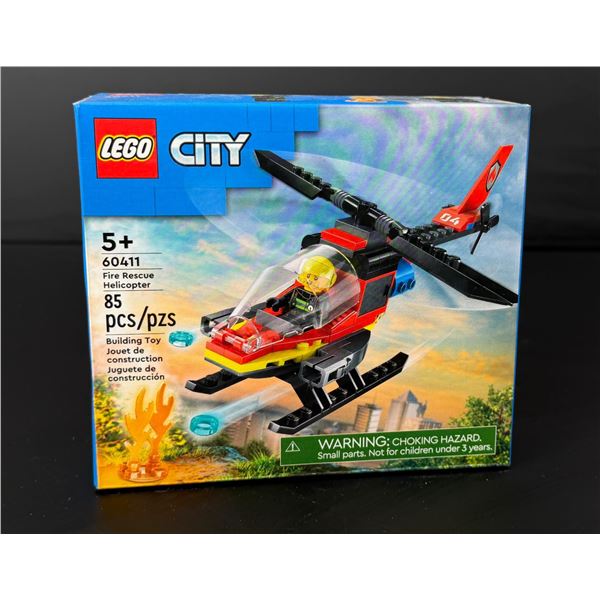 Lego City Fire Rescue Helicopter 60411 Set