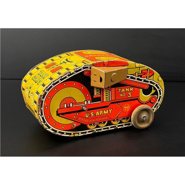 Louis Marx Turnover Tank Tin Toy
