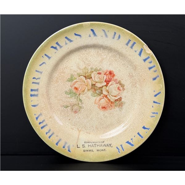 Simms Montana Christmas Plate