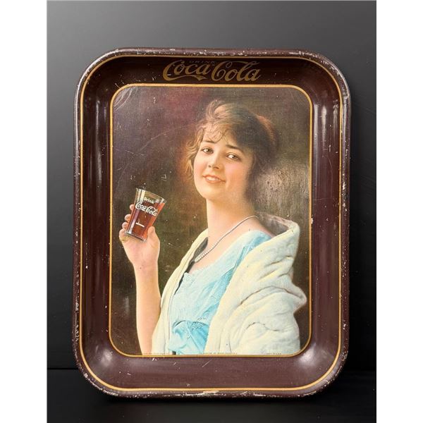 1923 Coca Cola Flapper Girl Tray